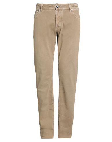 Jacob Cohёn Man Pants Camel Size 33 Cotton, Elastane In Brown