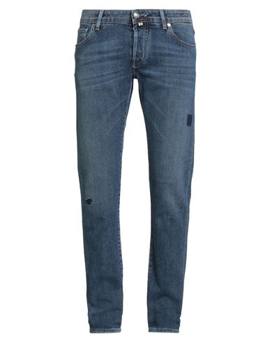 Jacob Cohёn Man Jeans Blue Size 35 Cotton, Elastane In Blue