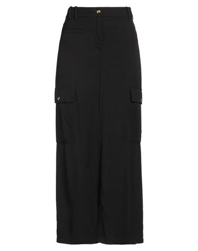 Ermanno Scervino Woman Maxi Skirt Black Size 8 Viscose In Black
