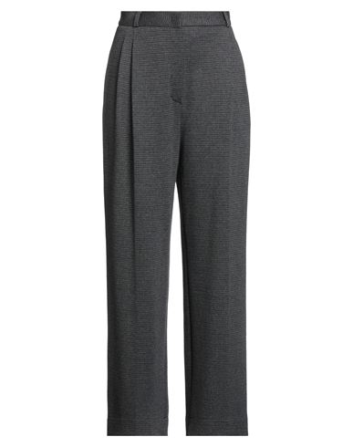 Harris Wharf London Woman Pants Charcoal Size 10 Cotton, Wool, Polyester In Gray
