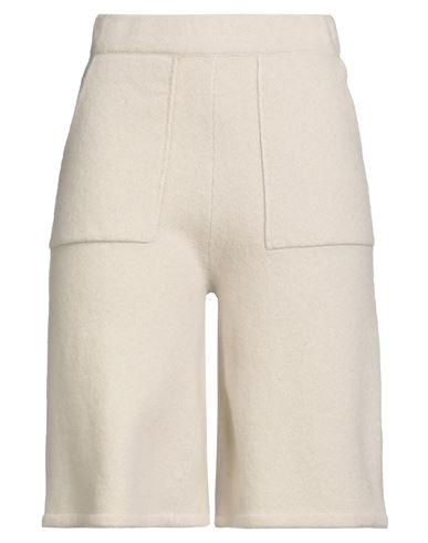 Roberto Collina Woman Shorts & Bermuda Shorts Cream Size S Wool In White