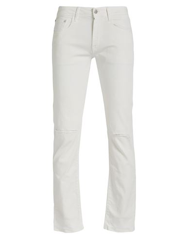 Cycle Man Jeans Off White Size 32 Cotton, Elastomultiester, Elastane In Gray