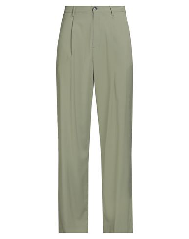 Mtlstudio Matteolamandini Man Pants Sage Green Size M Polyester, Wool, Elastane In Green