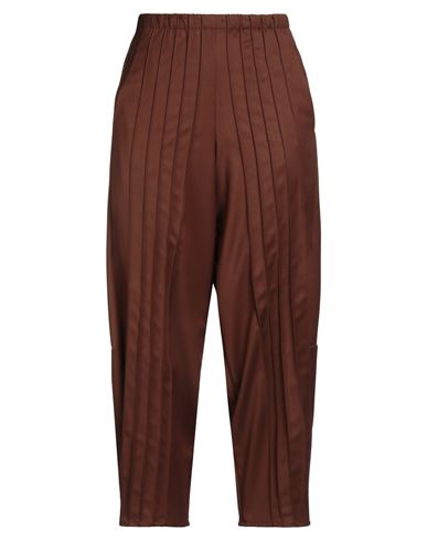 Corinna Caon Woman Pants Brown Size Xl Viscose, Polyester, Elastane In Brown