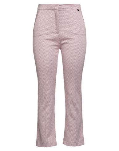 Liu •jo Woman Pants Light Pink Size 10 Viscose, Polyamide, Metallic Polyester, Elastane In Purple