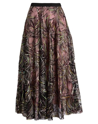 Psophĺa Woman Midi Skirt Mauve Size 6 Polyester, Rayon, Viscose In Multi