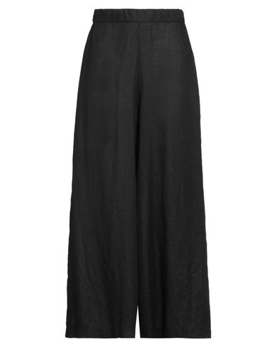 Whyci Woman Pants Black Size 8 Linen In Black