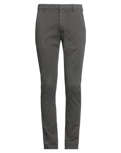 Dondup Man Pants Charcoal Size 32 Cotton, Elastane In Gray