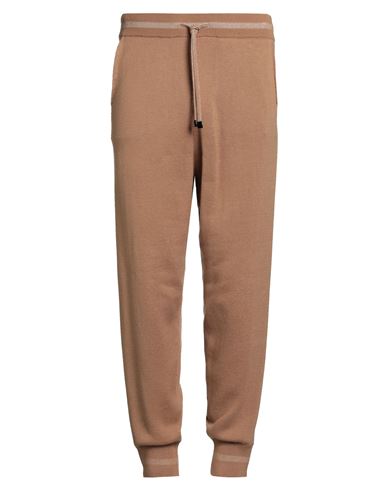 Ballantyne Man Pants Camel Size 40 Cotton, Cashmere In Brown