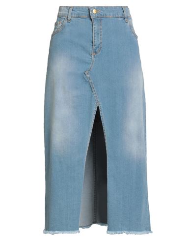 Susy-mix Susy Star By  Woman Denim Skirt Blue Size 2 Cotton, Elastane