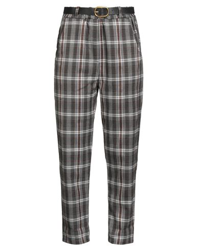Susy-mix Woman Pants Dark Brown Size M Polyester, Viscose, Elastane In Brown