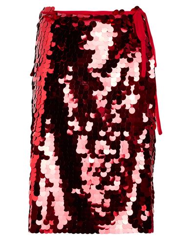 Erika Cavallini Woman Midi Skirt Red Size L Polyamide In Red