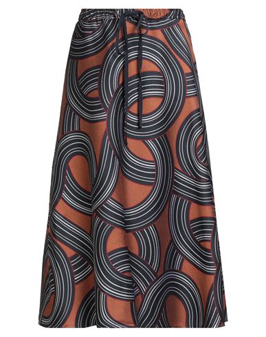 La Doublej La Double J Woman Midi Skirt Midnight Blue Size L Polyester, Recycled Polyester, Viscose In Blue