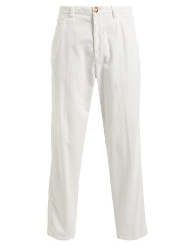 Brunello Cucinelli Straight-leg Pleated Cotton Trousers In White