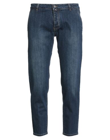 Paul Miranda Man Jeans Blue Size 32 Cotton, Elastane In Blue