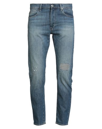 G-star Raw Man Jeans Blue Size 33w-32l Organic Cotton, Elastane In Blue