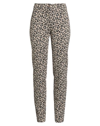 Le Streghe Woman Pants Beige Size 6 Viscose, Polyester, Elastane In Gray