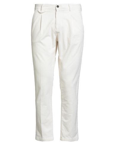 Why Not Brand Man Pants Cream Size 34 Cotton, Elastane In Neutral