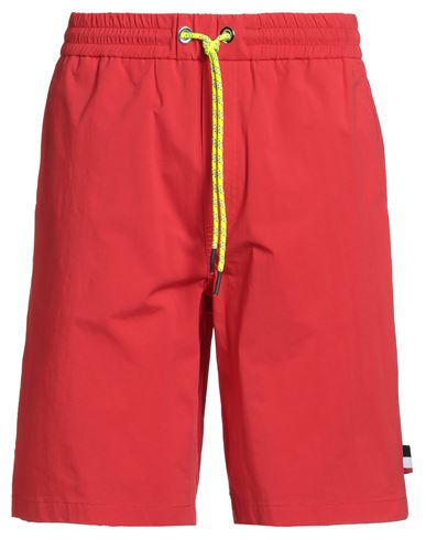 Iceberg Man Shorts & Bermuda Shorts Red Size L Cotton, Elastane In Red