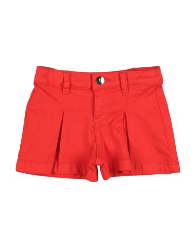 Liu •jo Toddler Girl Denim Shorts Tomato Red Size 6 Cotton, Elastane In Red