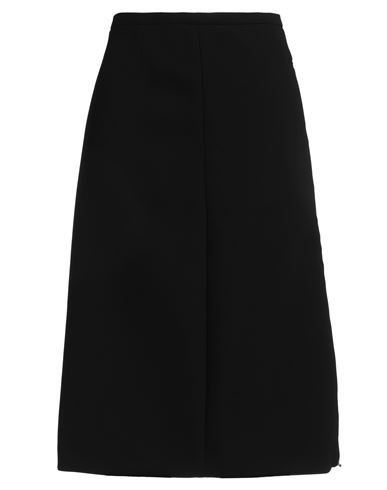 Courrèges Woman Midi Skirt Black Size 6 Polyester In Black