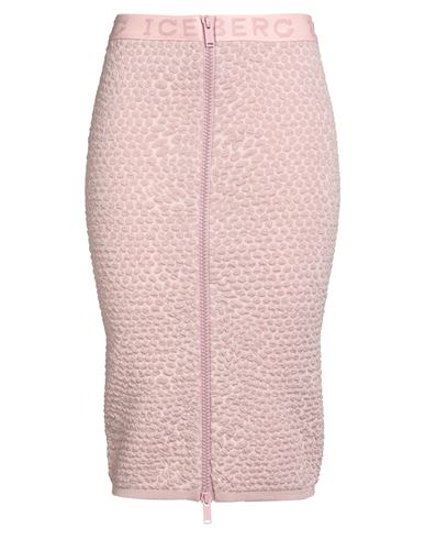 Iceberg Woman Midi Skirt Pink Size Xl Polyamide, Viscose, Polyester In Pink