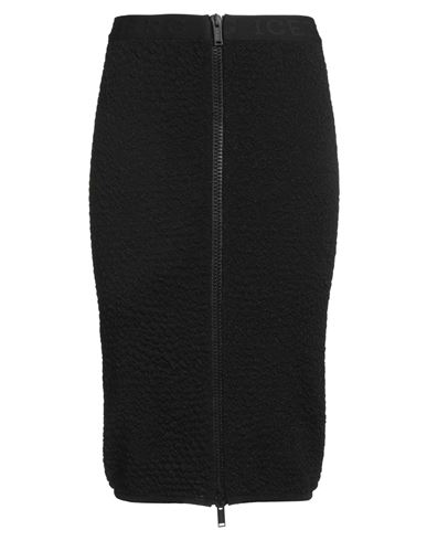Iceberg Woman Midi Skirt Black Size Xs Polyamide, Viscose, Polyester In Black
