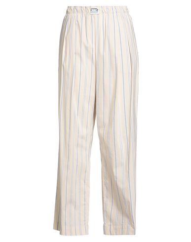 Ottod'ame Woman Pants Cream Size 10 Cotton, Polyamide, Elastane In White