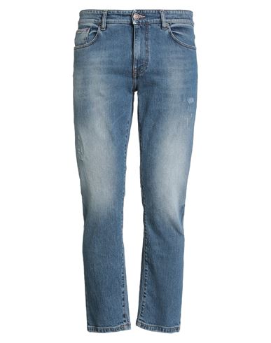 Teleria Zed Man Jeans Blue Size 35 Cotton, Elastane In Blue