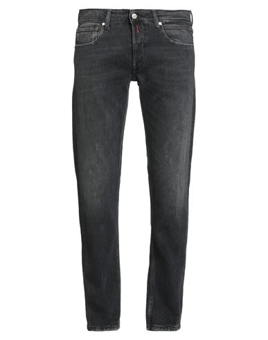 Replay Man Jeans Black Size 32w-32l Cotton, Elastane In Black