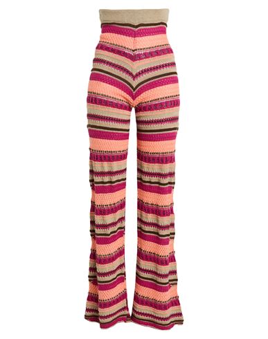 Gaelle Paris Gaëlle Paris Woman Pants Salmon Pink Size 1 Organic Cotton, Acrylic