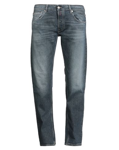 Replay Man Jeans Blue Size 33w-32l Cotton, Elastane In Blue
