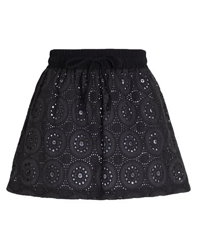 Gaelle Paris Gaëlle Paris Woman Mini Skirt Black Size 4 Cotton
