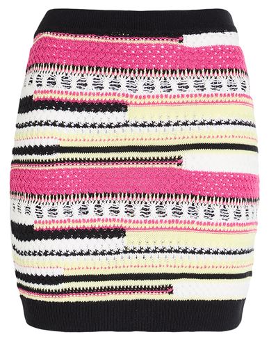 Gaelle Paris Gaëlle Paris Woman Mini Skirt Fuchsia Size 1 Organic Cotton, Acrylic In Pink