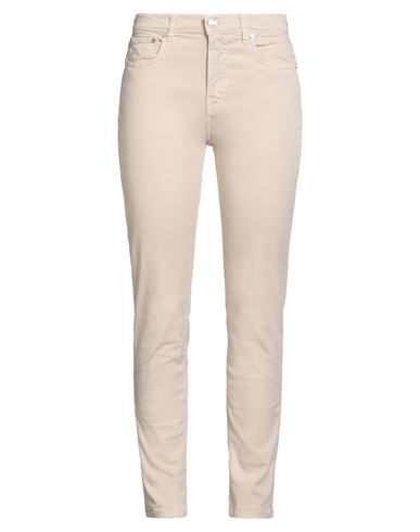 Trussardi Woman Pants Beige Size 31 Cotton In Transparent