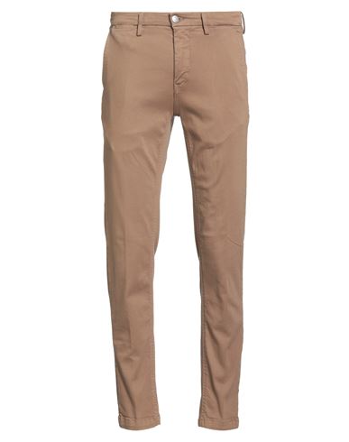 Replay Man Pants Camel Size 29w-30l Cotton, Polyester, Elastane In Brown
