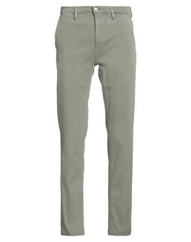 Replay Man Pants Sage Green Size 29w-30l Cotton, Polyester, Elastane In Green