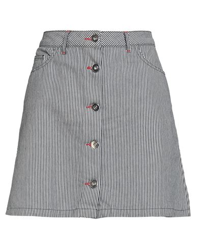 Maison Kitsuné Woman Mini Skirt Navy Size 10 Cotton In Blue