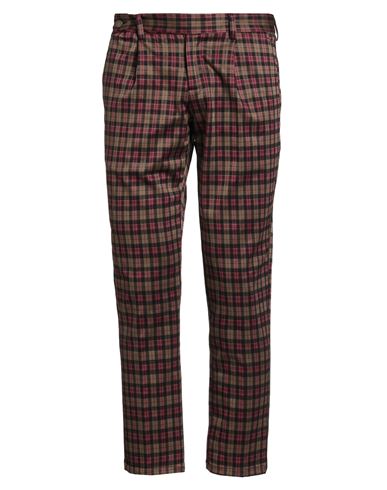 Marsēm Collection Man Pants Garnet Size 34 Linen In Multi
