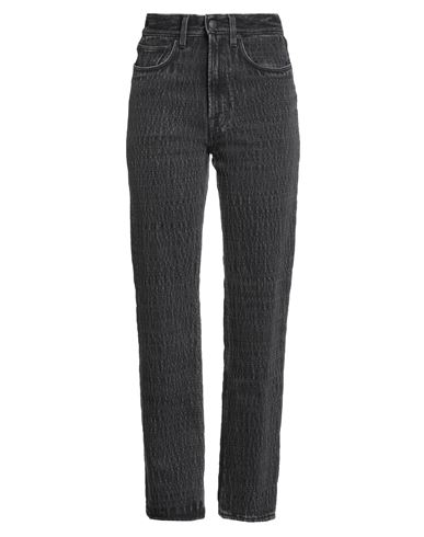 People (+)  Woman Jeans Black Size 26 Cotton, Polyester In Black
