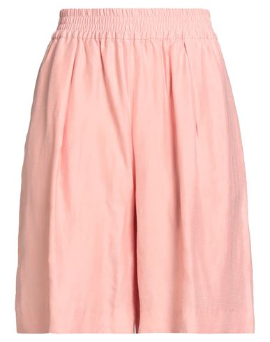 Samsoe & Samsoe Samsøe Φ Samsøe Woman Shorts & Bermuda Shorts Salmon Pink Size Xs Viscose, Linen In Pink