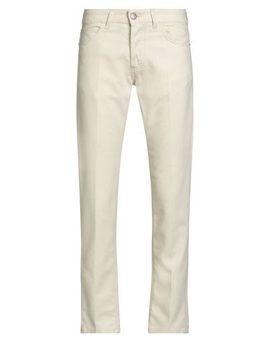 Entre Amis Man Pants Cream Size 32 Virgin Wool, Polyester In White