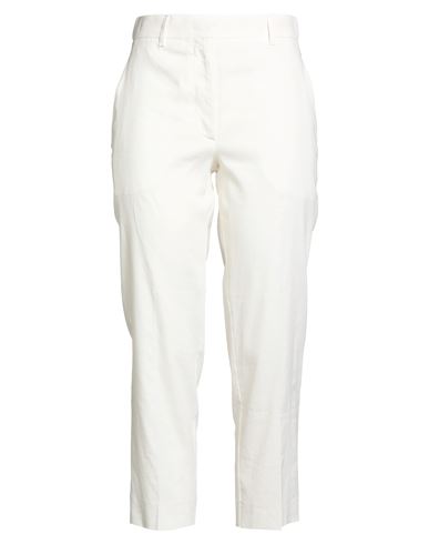 Jucca Woman Pants Cream Size 2 Linen, Viscose, Elastane In White