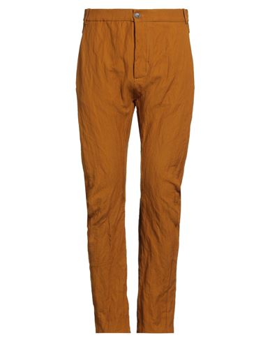 Masnada Man Pants Marigold Size 38 Cotton, Wool, Metal In Brown