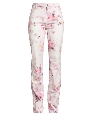 Blumarine Woman Jeans Light Pink Size 8 Cotton, Elastane In Multi
