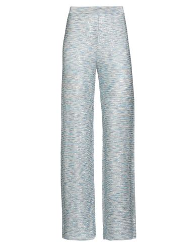 M Missoni Woman Pants Sky Blue Size Xl Viscose, Polyamide, Polyester In Blue