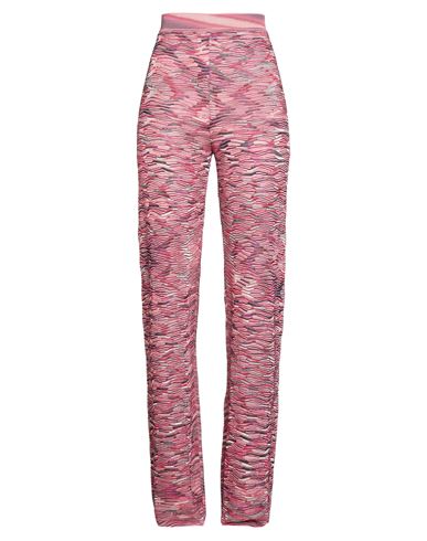 M Missoni Woman Pants Pink Size L Polyester, Elastane In Pink