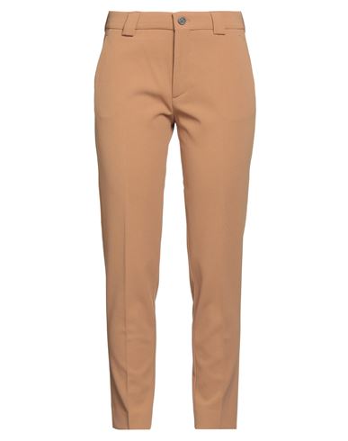 Berwich Woman Pants Camel Size 0 Polyester, Elastane In Brown