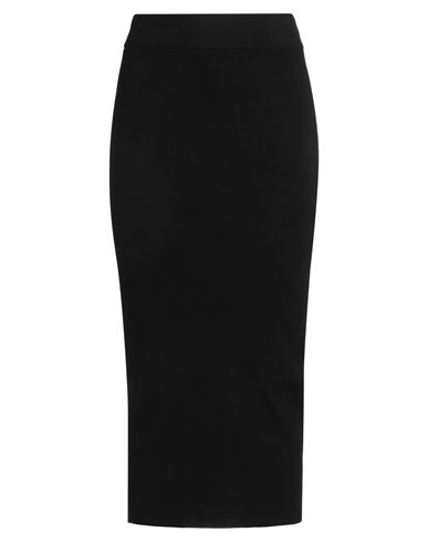Vicolo Woman Midi Skirt Black Size Onesize Viscose, Polyester, Polyamide In Black