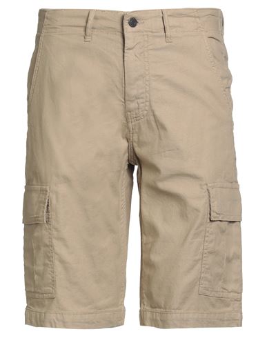 Guess Man Shorts & Bermuda Shorts Sand Size 32 Cotton, Linen, Elastane In Neutral